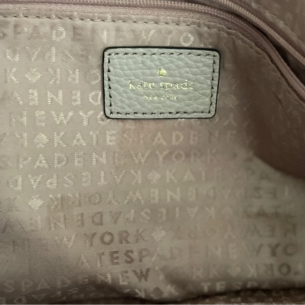 Kate Spade Large Tan + Black‎ Leather Tote Bag